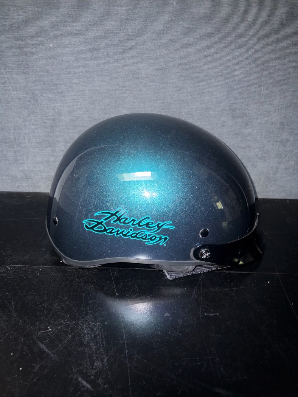 Harley-Davidson Teal Sparkle Half Helmet